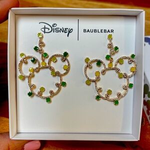 Disney Baublebar-St. Patrick’s Mickey head earrings-Brand New ☘️